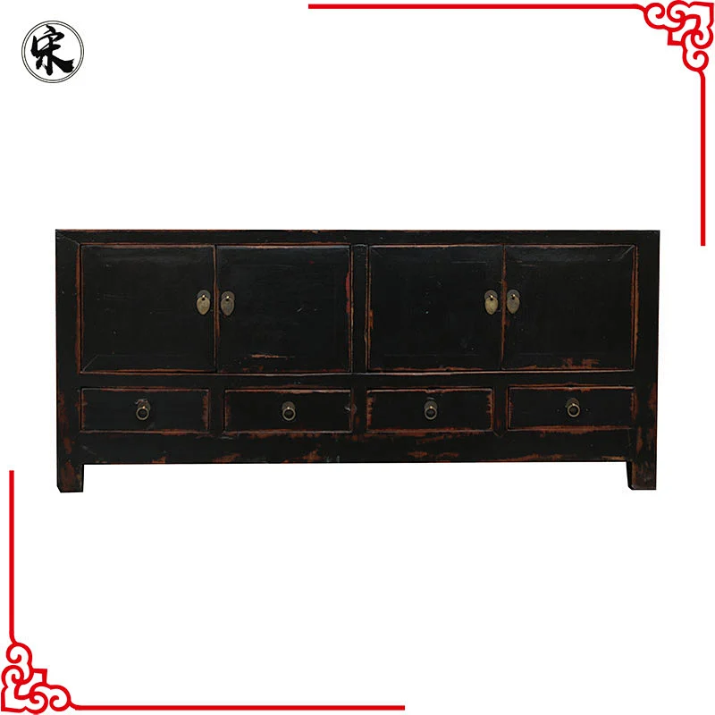 chinese antique rustic wood storage furniture for stores use