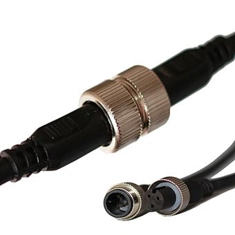 Hot Sale 2 pin metal nut waterproof led connector and cable