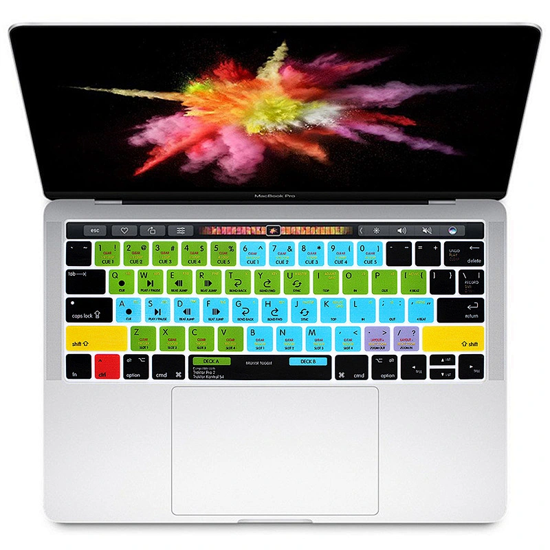 Best Sellers Unique Waterproof Hot key Shortcuts Keyboard Cover Silicone Keyboard Skins For Macbook Pro 13