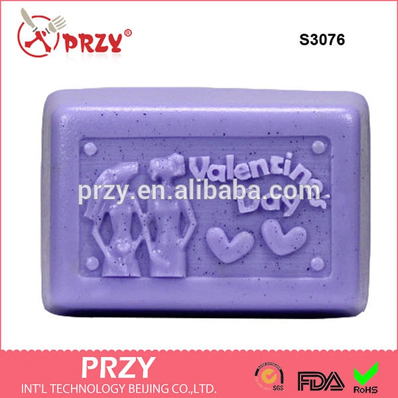 S3076 China factory promotion mold Weeding decoration silicone soap mold