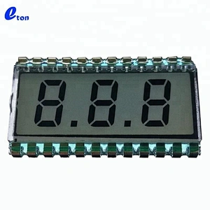 small custom 7 segment TN 3 digit LCD display