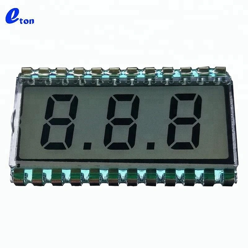 small custom 7 segment TN 3 digit LCD display