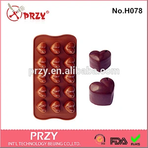 silicone heart shape jelly mold chocolate mold