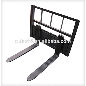 Gasoline engine 23HP mini skid steer loader with fork