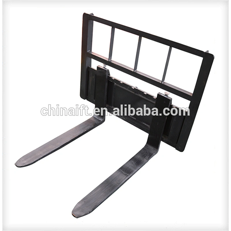 Gasoline engine 23HP mini skid steer loader with fork