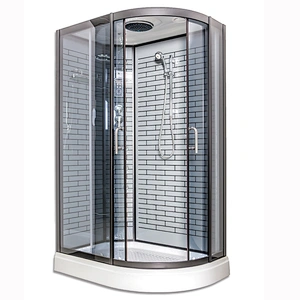 AJL-1026 new design single person brick shape black shower room/bathroom