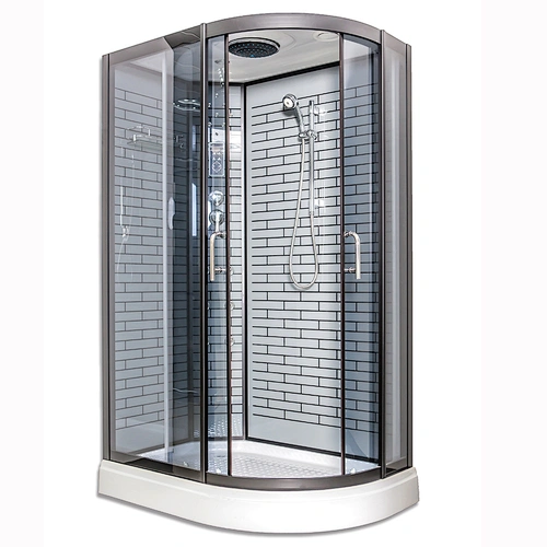 AJL-1026 new design single person brick shape black shower room/bathroom