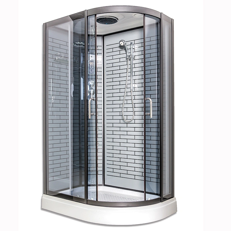 AJL-1026 new design single person brick shape black shower room/bathroom