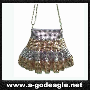 New style aluminum mesh handbag shoulder bag G2044
