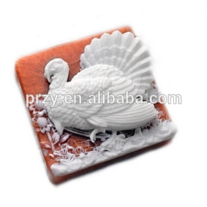 PRZY s2387 DIY halloween silicone Skull and Roses Soap mold