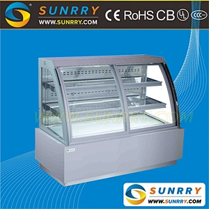 Good quality cake shop bakery refrigerator display counter and display cases for sale