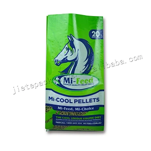 Professional manufacture plastic pp woven horse feed bag 20kg