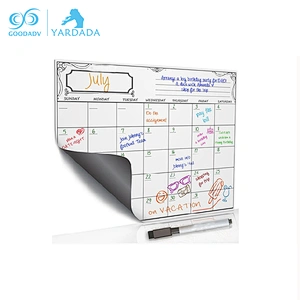 Fridge Erasable Magnetic Whiteboard Calendar with pen