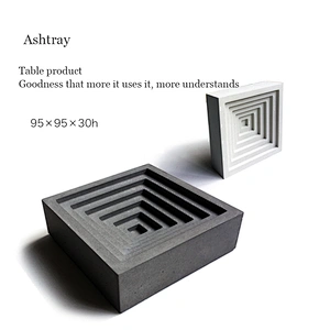 S9100 PRZY Pen holder concrete mold Flower pot molds Square Ashtray Molds DIY Concrete Mold