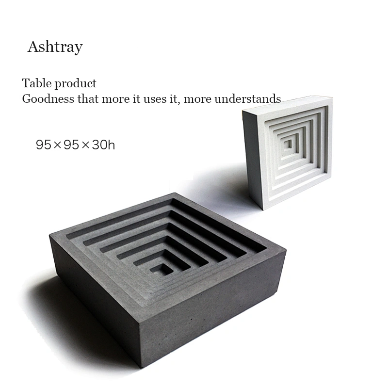 S9100 PRZY Pen holder concrete mold Flower pot molds Square Ashtray Molds DIY Concrete Mold