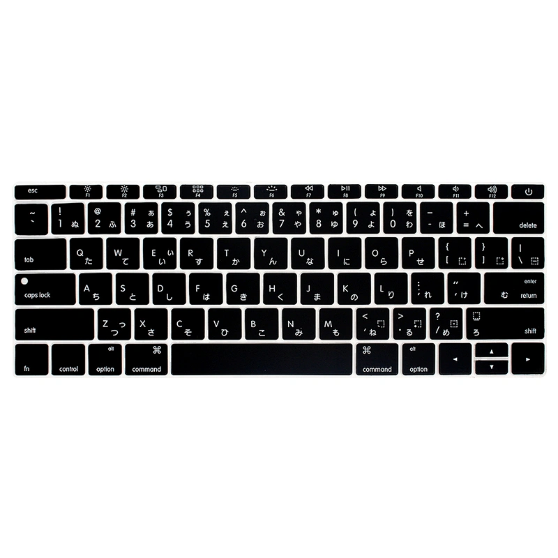 English version Keyboard Cover Silicone Skin for macbook 12 and For Mac NEW Pro 13 (No Touch Bar) ,Japanese Keyboard Protecter