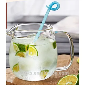 2018 wholesale product 20oz borosilicate glass transparent tea cup with glass infuser
