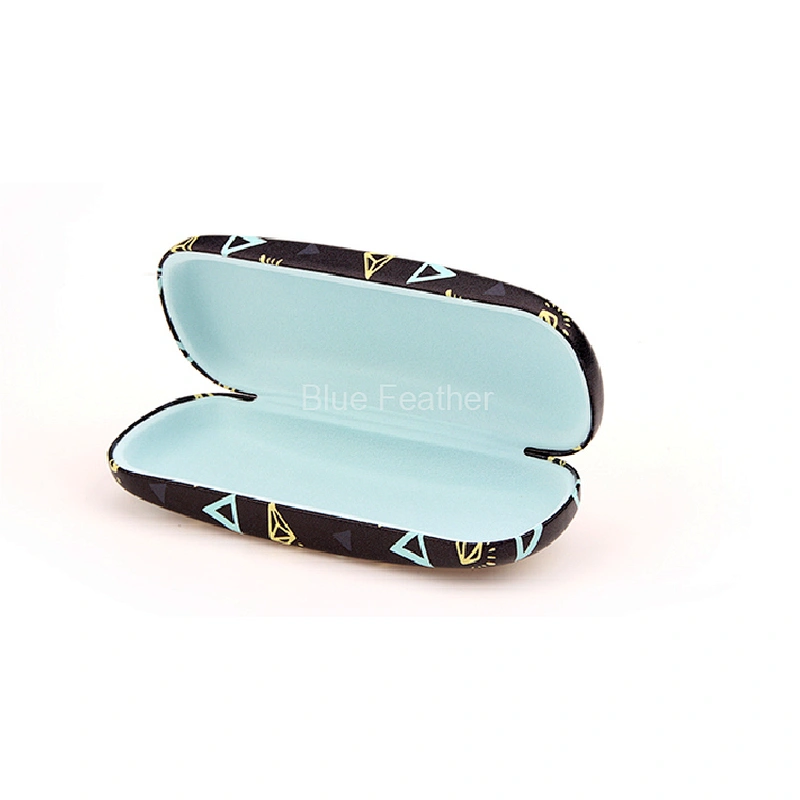 Durable Geometric Patterned Hard Eyewear Case for Modern Workplace