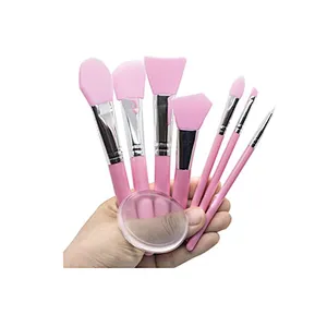 Natural Silicone brush cosmetic makeup brush set