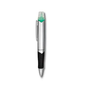 2 In 1 Highlighter Two Tips Barrel Ball Pen And Highlighter Combo