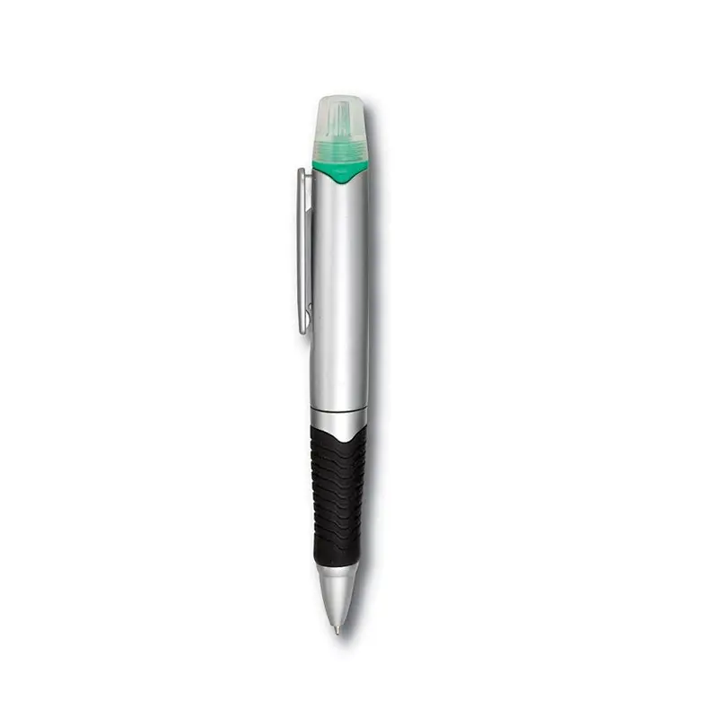 2 In 1 Highlighter Two Tips Barrel Ball Pen And Highlighter Combo