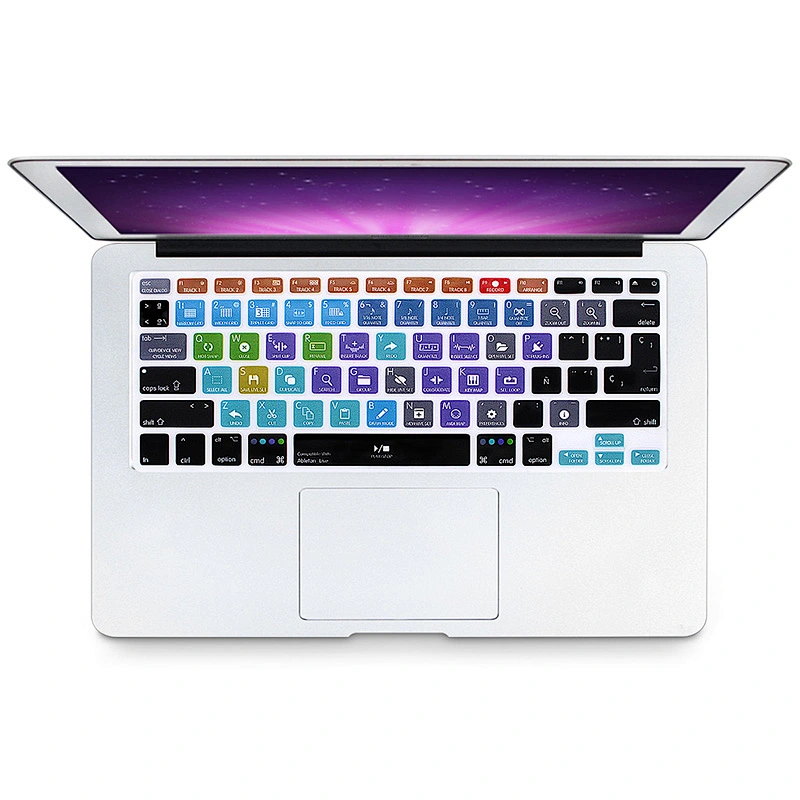 Ultra Thin Laptop Accessories Ableton Live Spanish Hotkeys Silicone Diy Keyboard Skin For Mac Cover