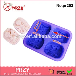PR252 PRZY 2015 Handmade praying angel silicone soap mould