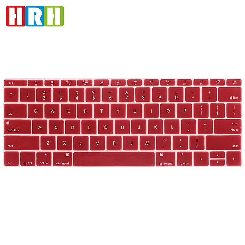 Colored Laptop Keyboard Skin US Silicone Keyboard Cover Film custom keyboard skin For Macbook 12 a1534 skins