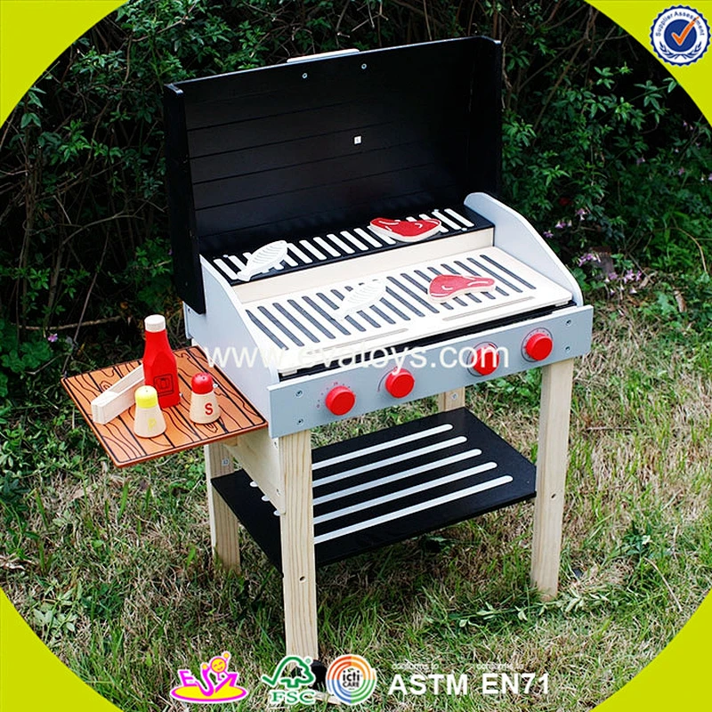 wholesale new design baby wooden BBQ toy set hottest children wooden BBQ toy set W10D116