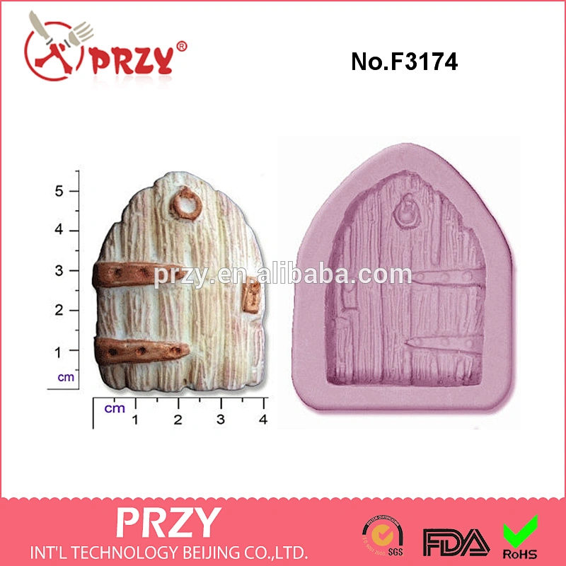 F3174 fairy / castle door medium craft sugar silicone rubber mould cake decorations tools