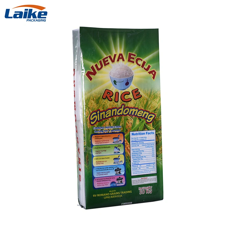 PP woven maize flour packaging bag all purpose flour pouches printed plastic smell proof  with logo