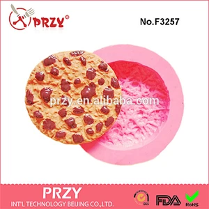 Chocolate Chip Cookie mold for cake decorations tools silicone rubber material