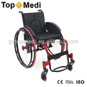 TOPMEDI lightweight leisure and sports wheelchair for disabled