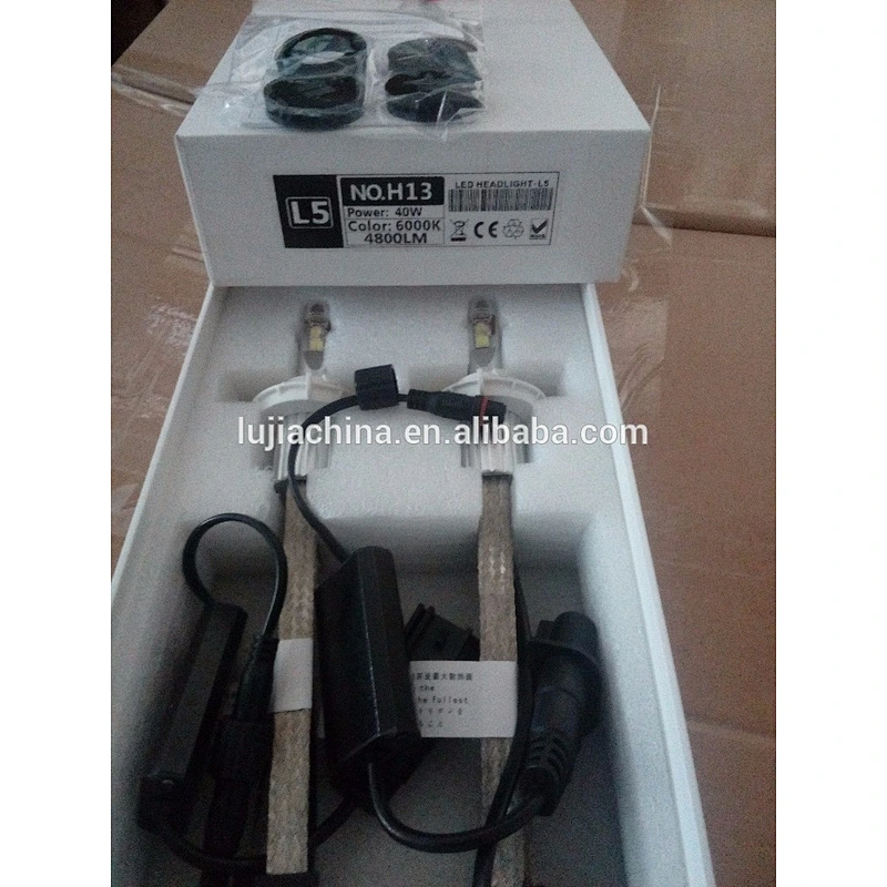 L5 xhp50 H13 GUANGZHOU LUJIA 2017 wholesale Led headlight lamp automotive H13 9008 PJ24 4T(7) conversion kits