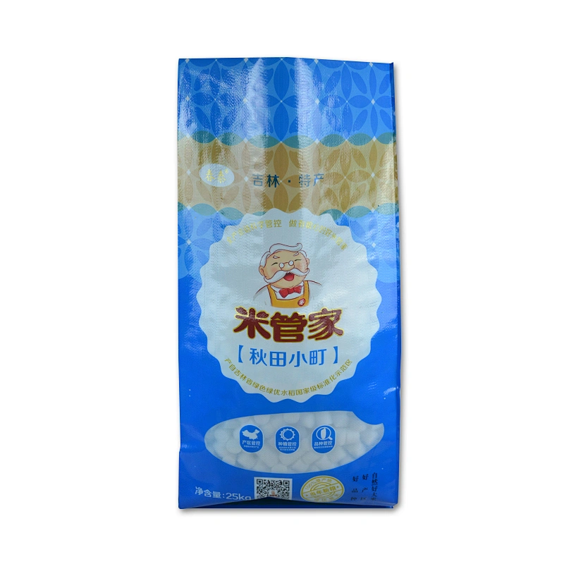 Gravure printing bopp laminated 25kg pp packing bag of rice,flour,feed,fertilizer