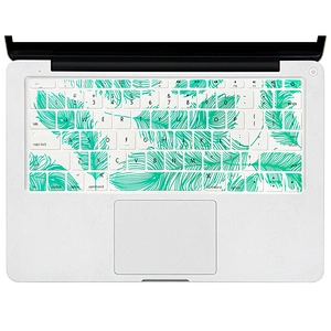 Hot sale Retail Feather English Silicone Keyboard Cover custom keyboard skin For Mac Book Air Pro Retina 13 15 17