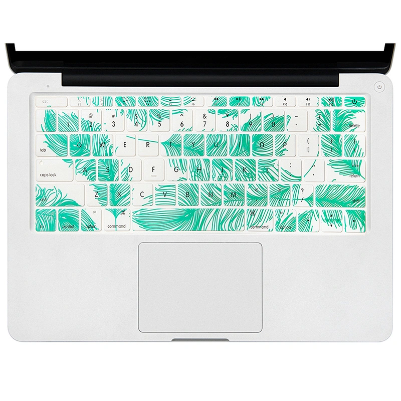 Hot sale Retail Feather English Silicone Keyboard Cover custom keyboard skin For Mac Book Air Pro Retina 13 15 17