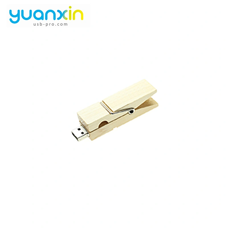 Clip Shape Cheap Bulk Wooden Usb Flash Drive 4Gb 8Gb 16Gb 32Gb 64Gb
