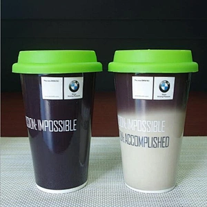 Free Sample Ceramic Hot Water Cup Discolored Ceramic Coffee Mug High Quality Porcelain Cup with Lid