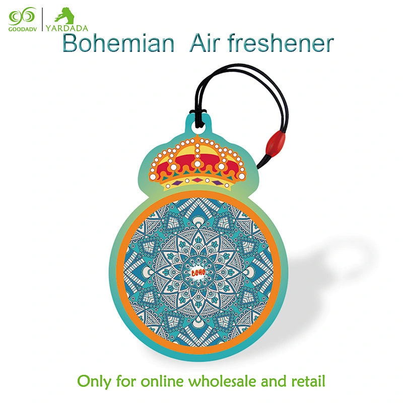 Colorful deodorant paper, vanilla lavender, many flavors, cheap and high-quality car air fresheners in stock.