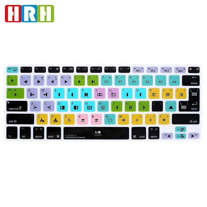 High Quality Avid Media Composer Shortcut Silicone Hard Keyboard Cover skin laptop For mac laptop Air