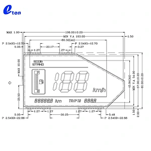 high quality OEM custom TN LCD display screen for Indian motor bike