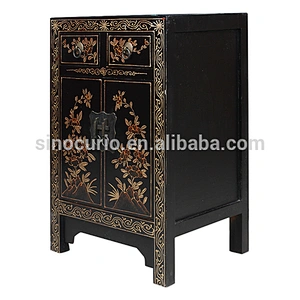 wholesale furniture china antique painted night stand & wood vase stands