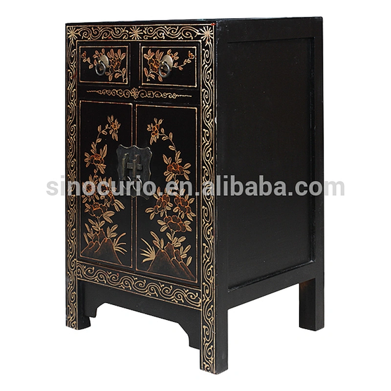 wholesale furniture china antique painted night stand & wood vase stands