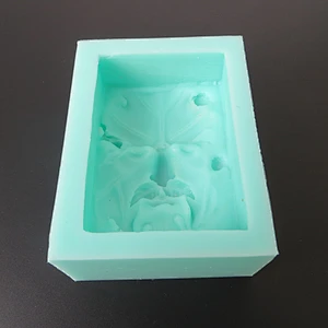 Factory direct supply handmade creative soap bearded tree man silicone soap mold