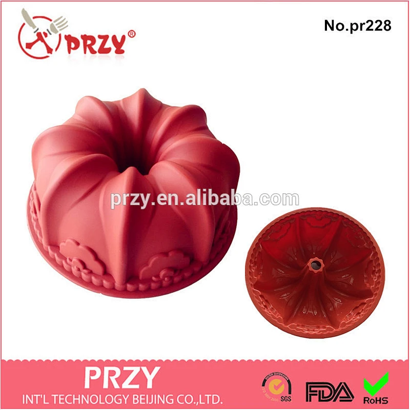 PR228 PRZY Crown Shaped Cake Pan / Silicone Microwave Cake Pan
