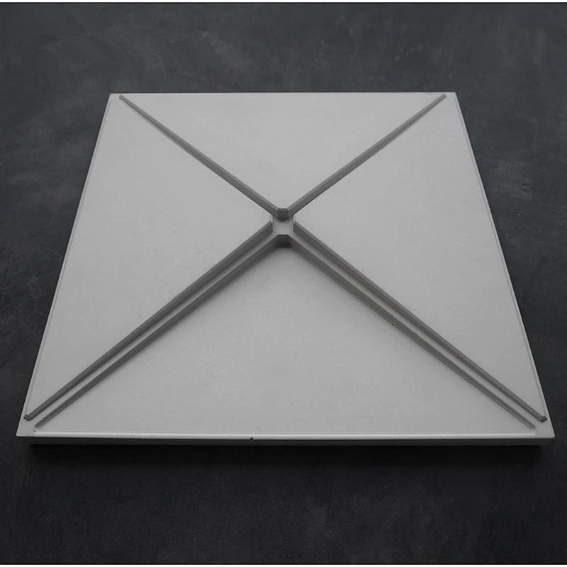 New Concrete 3D Tile molds Square cement wall decoration geometry Brick Silicone mould