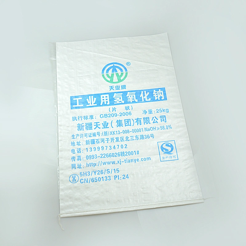 White pp woven packaging bag, rice, feed, fertilizer, sugar, cement, wood packaging bag