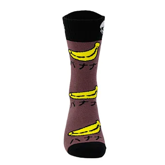 Wholesale Women Custom Fashion Casual Cartoon Banana Jacquard Socks