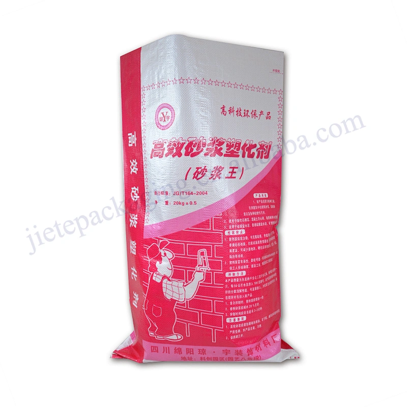 Building use outer wall painting 20kg pp woven portland cement bag for mortar,gypsum powder,wall putty